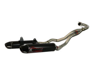 Yamaha Raptor Performance Exhaust - Big Gun - Ballistic Series Dual Full System - Black - `15-`23 Yamaha Raptor Performance Exhaust - Big Gun - Ballistic Series Dual Full System - Black - `15-`23